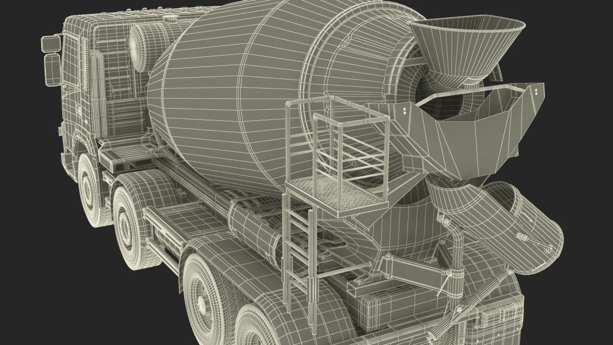 3D model Concrete Mixer Truck