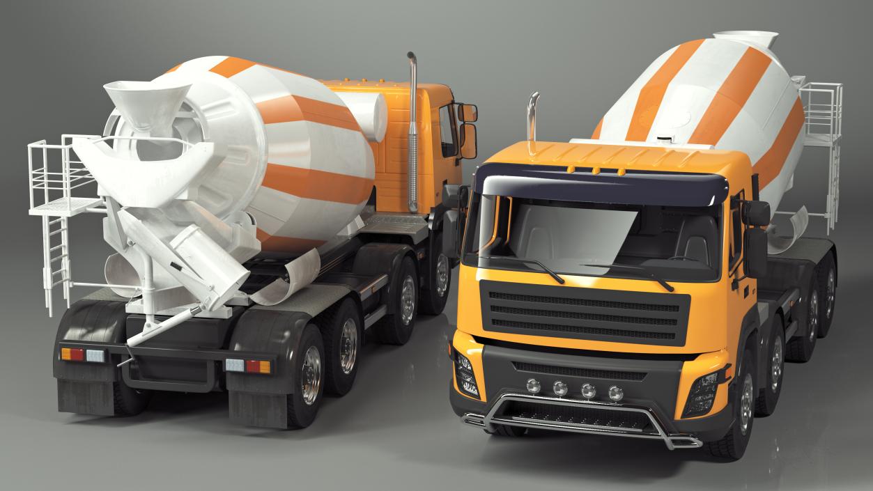 3D model Concrete Mixer Truck