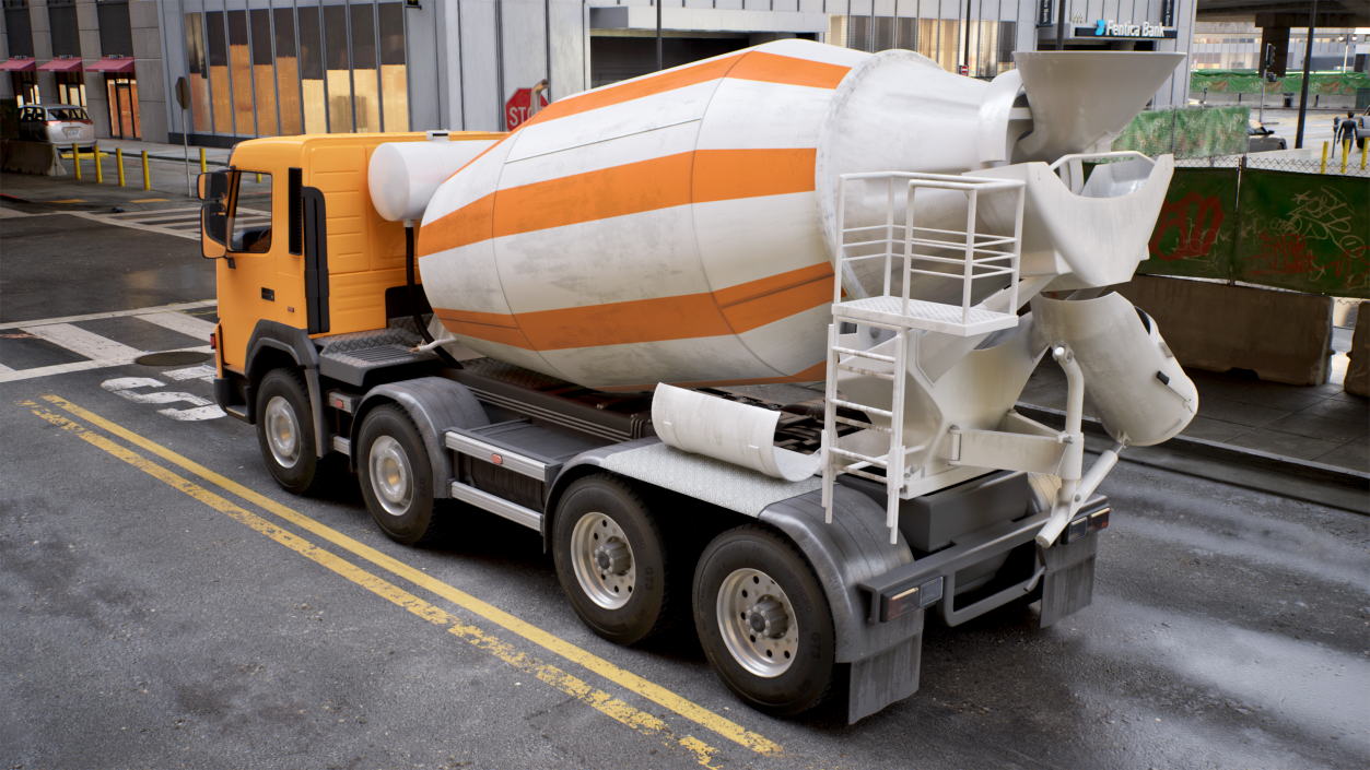 3D model Concrete Mixer Truck