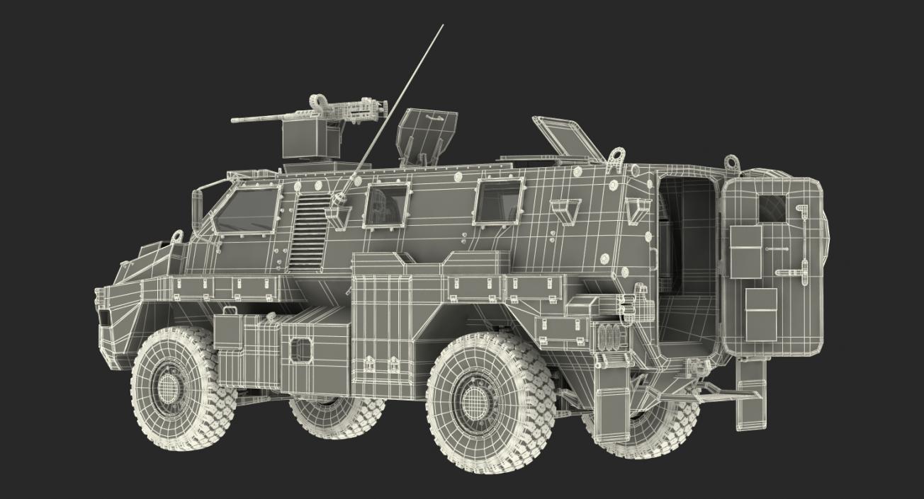 Bushmaster Protected Infantry Vehicle Rigged 3D model