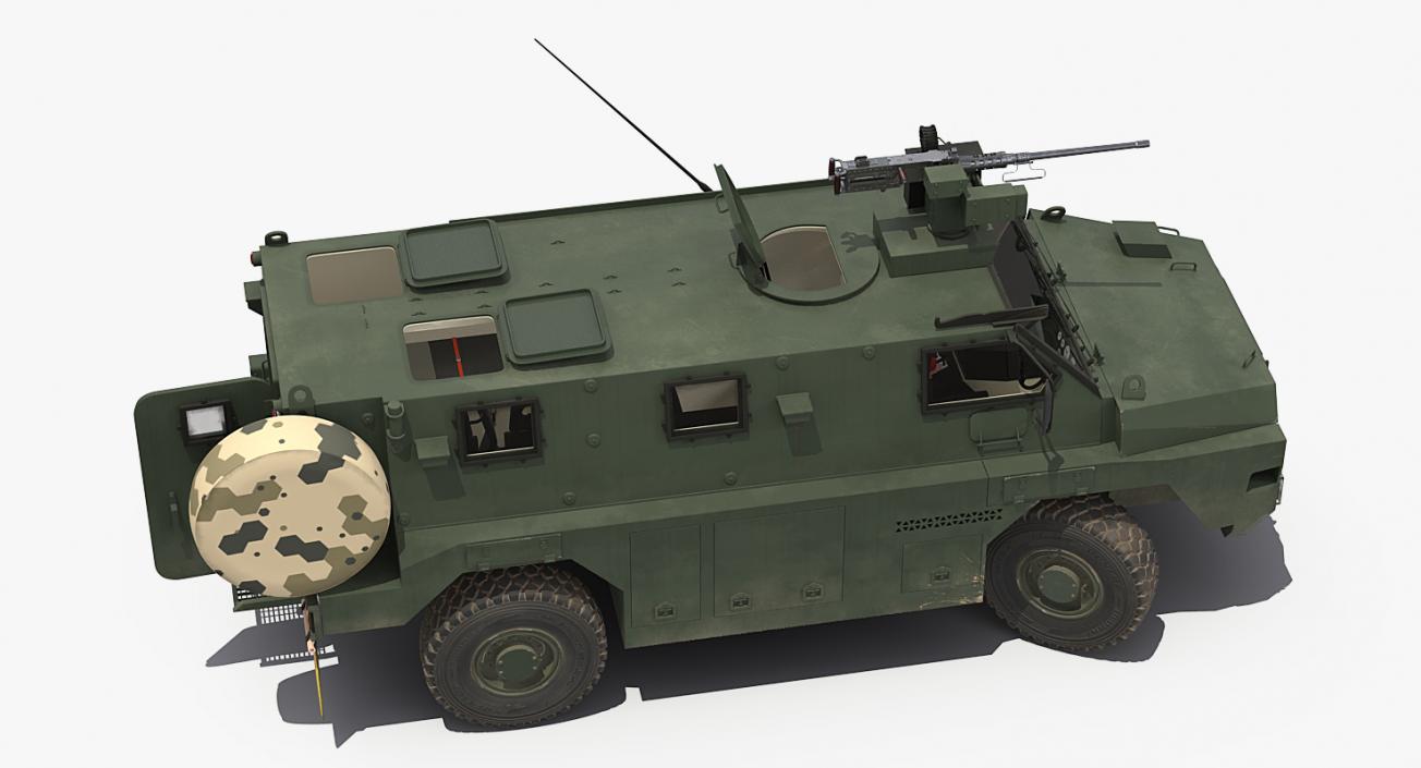 Bushmaster Protected Infantry Vehicle Rigged 3D model