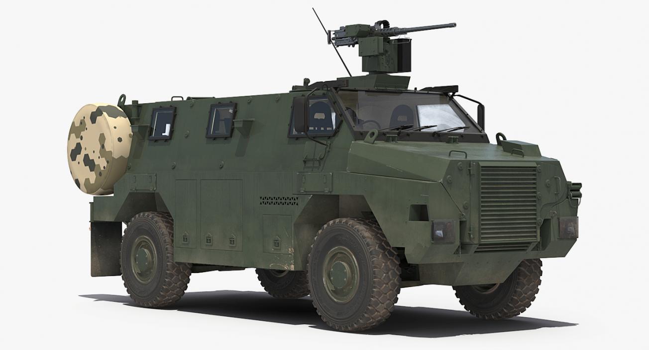 Bushmaster Protected Infantry Vehicle Rigged 3D model