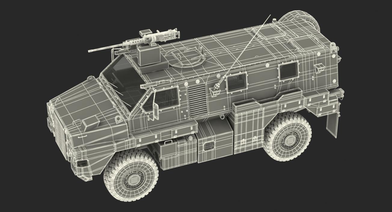 Bushmaster Protected Infantry Vehicle Rigged 3D model