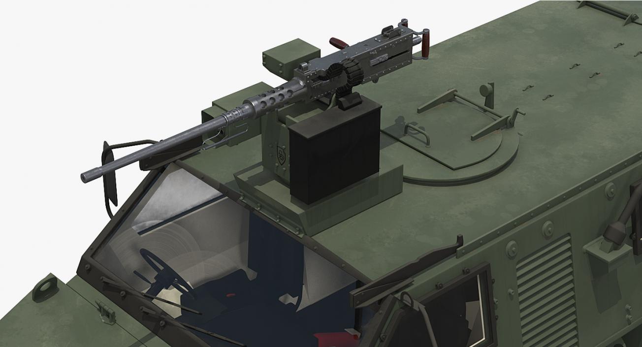 Bushmaster Protected Infantry Vehicle Rigged 3D model