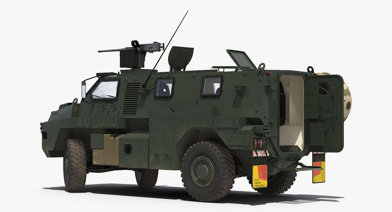 Bushmaster Protected Infantry Vehicle Rigged 3D model