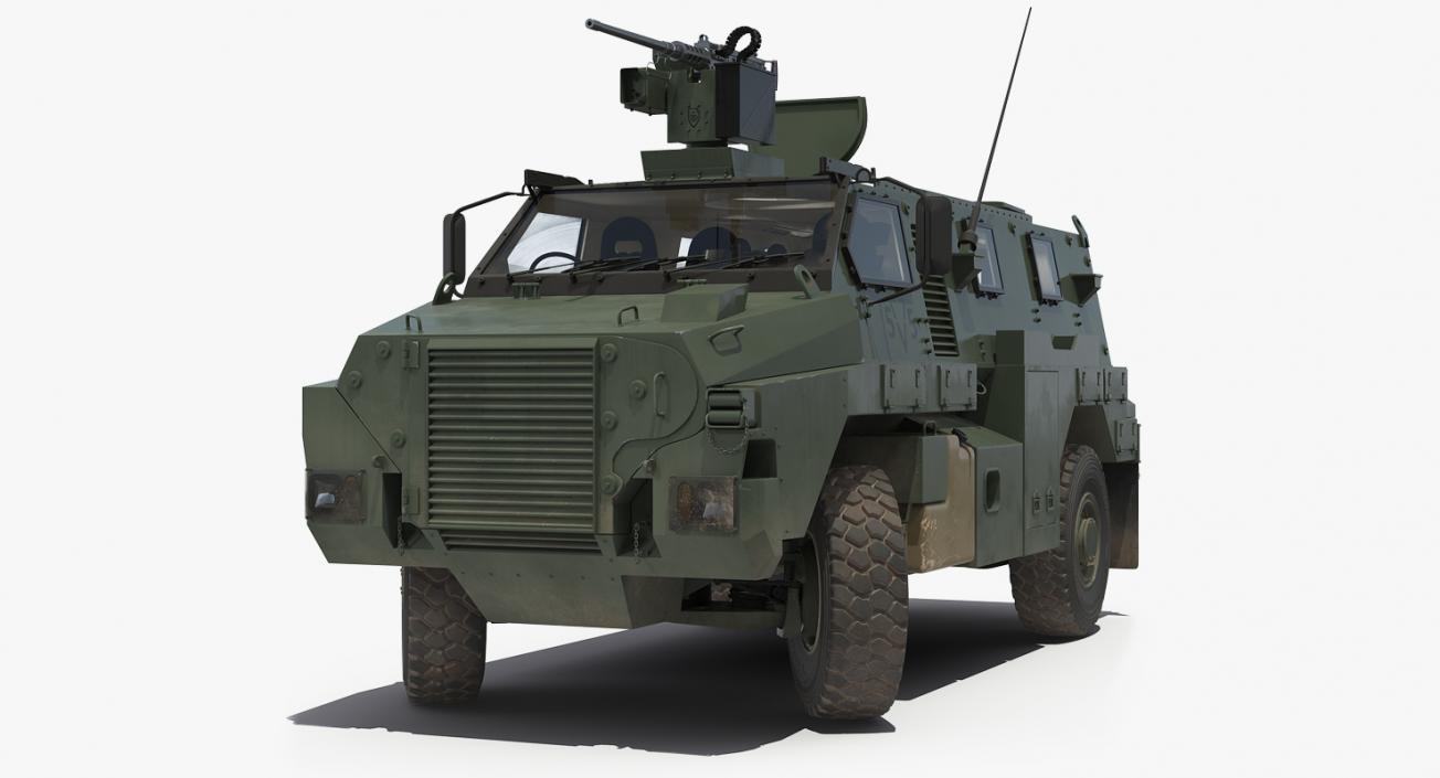 Bushmaster Protected Infantry Vehicle Rigged 3D model