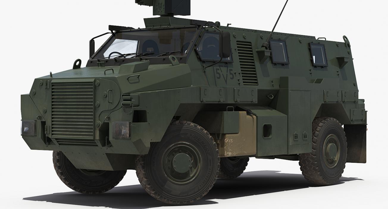 Bushmaster Protected Infantry Vehicle Rigged 3D model