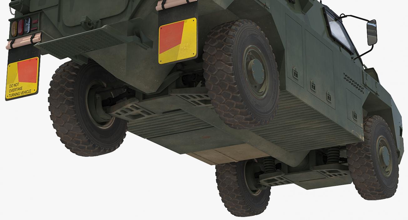 Bushmaster Protected Infantry Vehicle Rigged 3D model