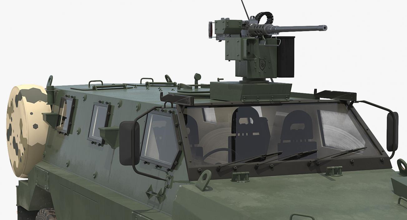 Bushmaster Protected Infantry Vehicle Rigged 3D model