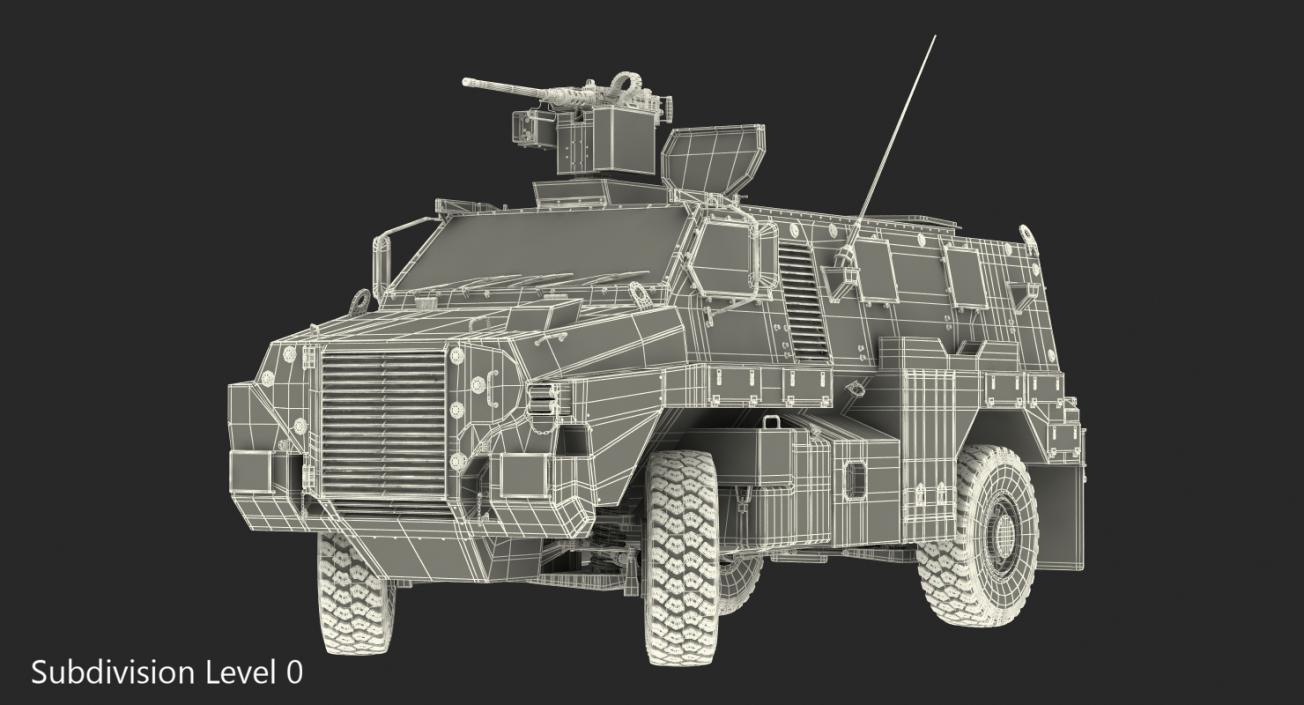 Bushmaster Protected Infantry Vehicle Rigged 3D model