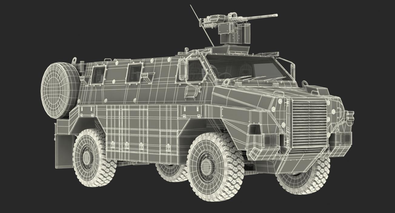 Bushmaster Protected Infantry Vehicle Rigged 3D model