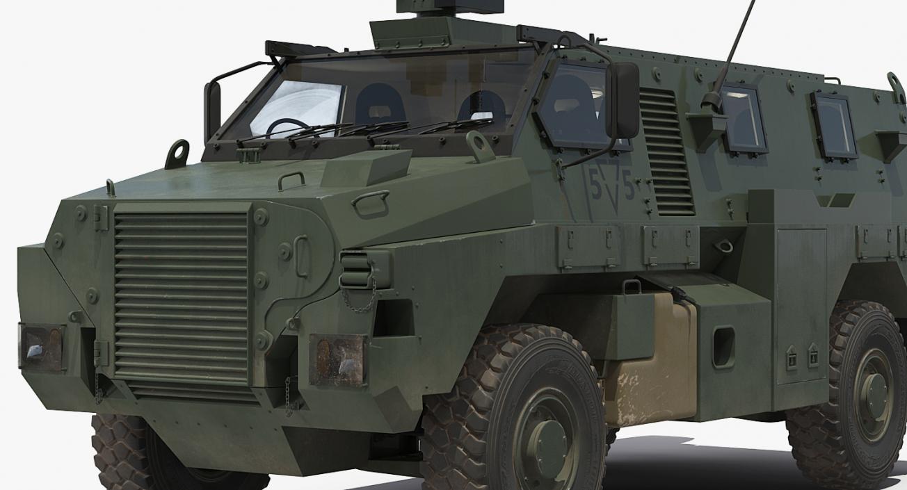 Bushmaster Protected Infantry Vehicle Rigged 3D model