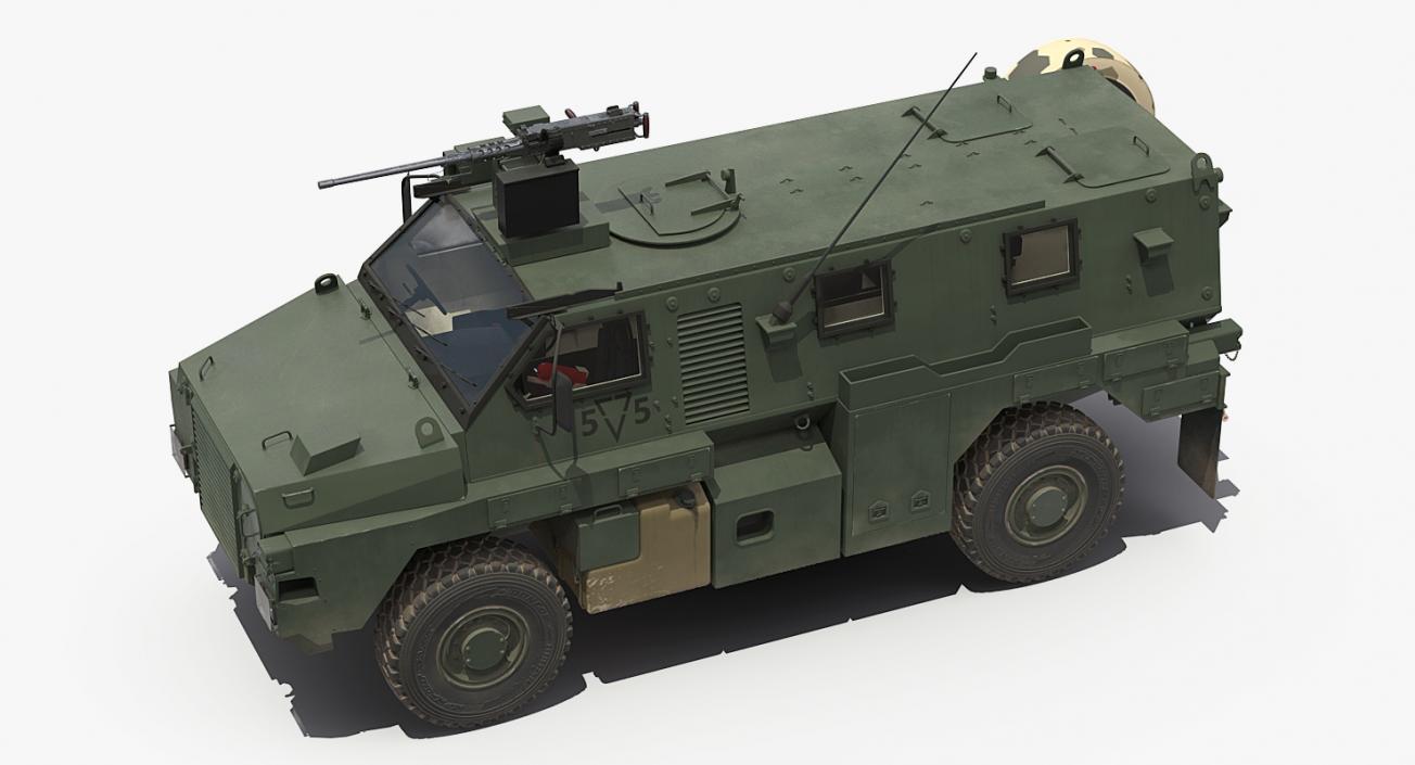 Bushmaster Protected Infantry Vehicle Rigged 3D model