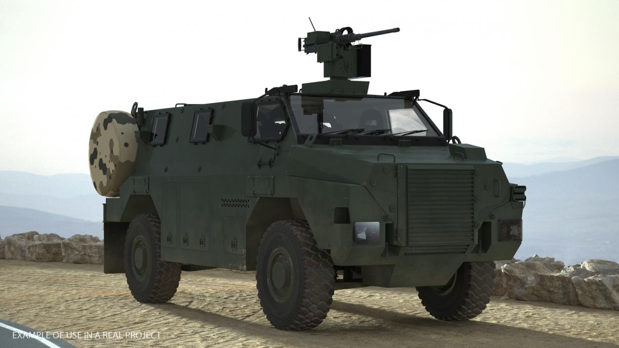 Bushmaster Protected Infantry Vehicle Rigged 3D model