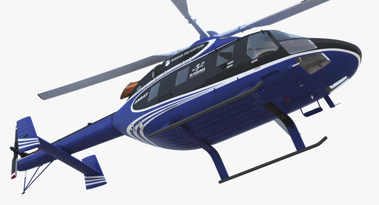 3D Light Helicopter Kazan Ansat model