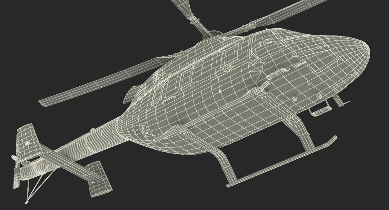 3D Light Helicopter Kazan Ansat model