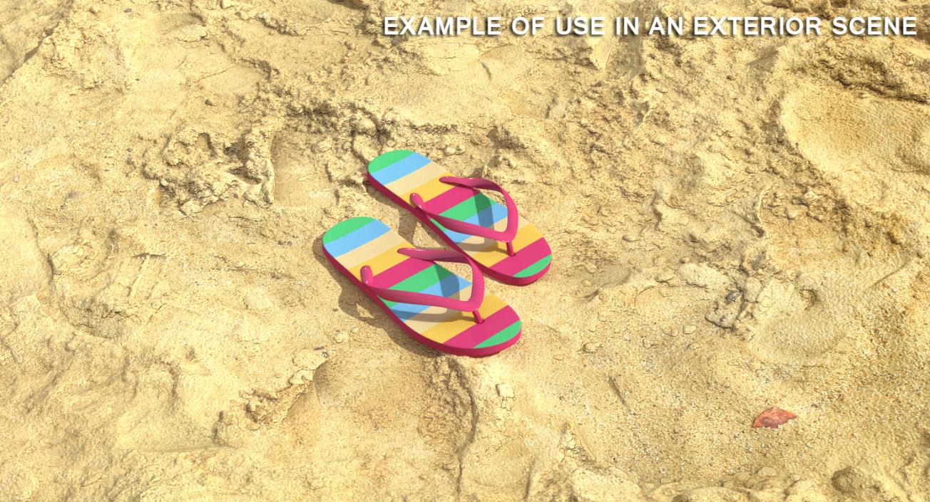 3D Sandals 3D Models Collection model