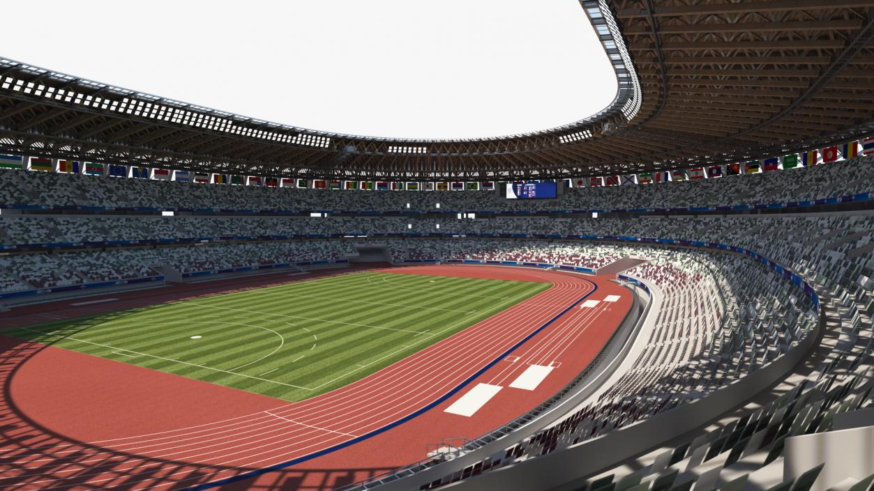 New National Olympic Stadium Tokyo Field Hockey 3D