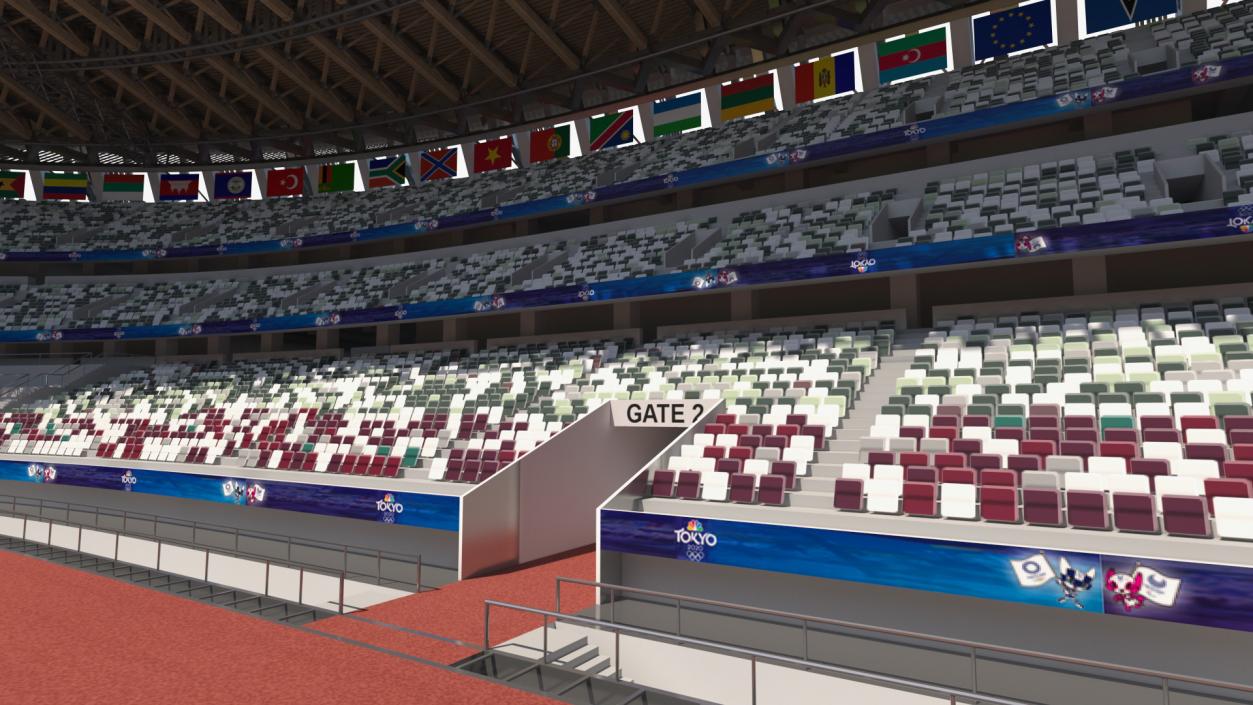 New National Olympic Stadium Tokyo Field Hockey 3D