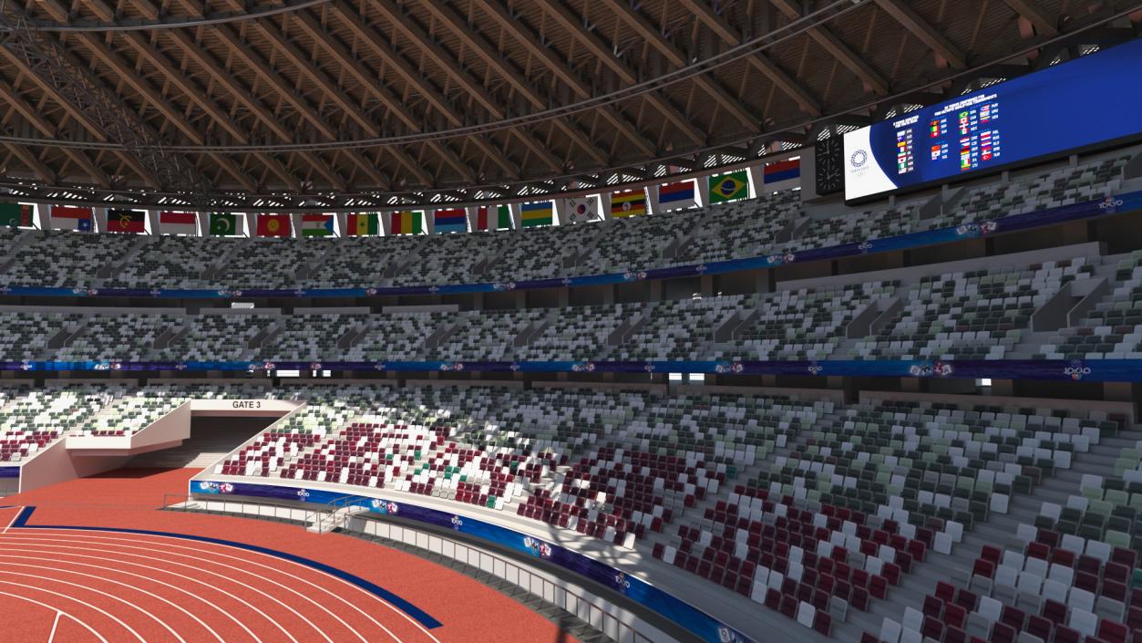 New National Olympic Stadium Tokyo Field Hockey 3D