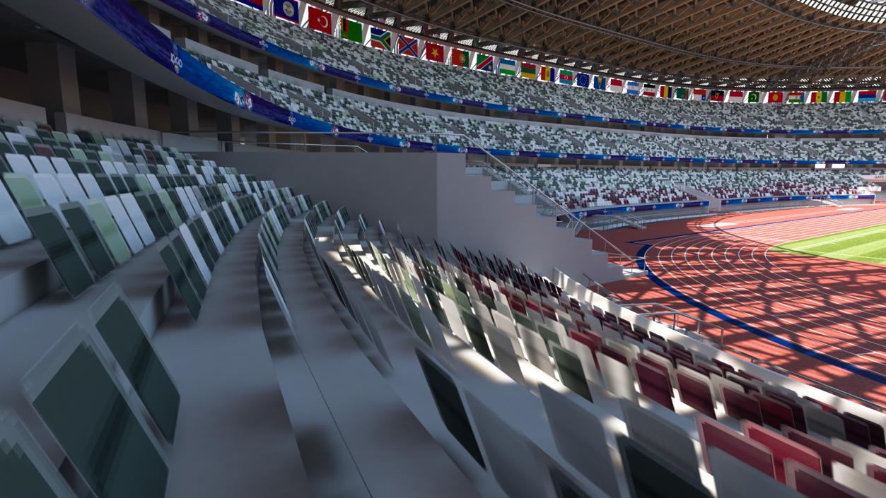 New National Olympic Stadium Tokyo Field Hockey 3D