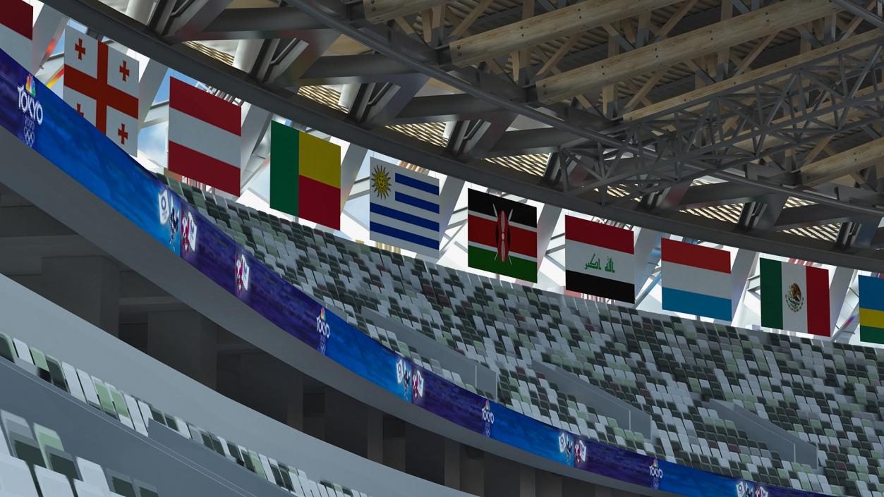 New National Olympic Stadium Tokyo Field Hockey 3D