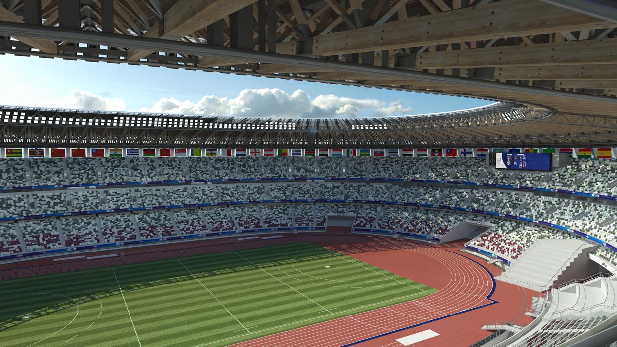 New National Olympic Stadium Tokyo Field Hockey 3D