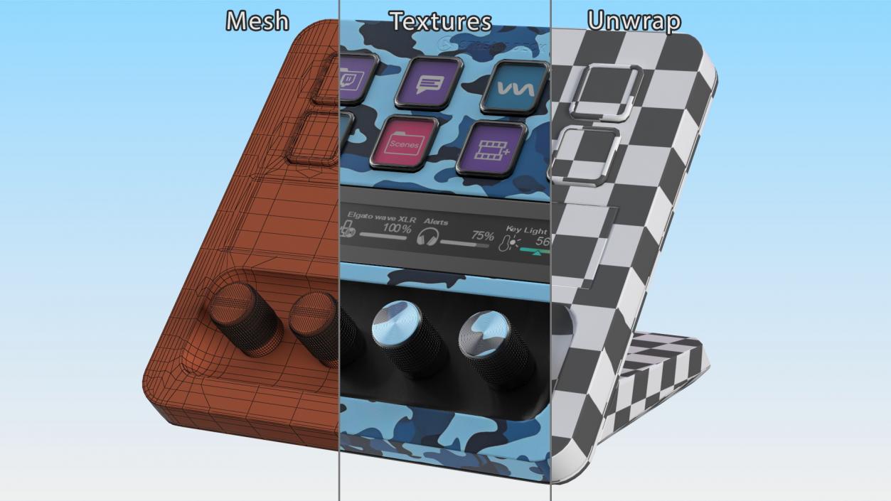 Elgato Stream Deck Custom Skin 2 3D