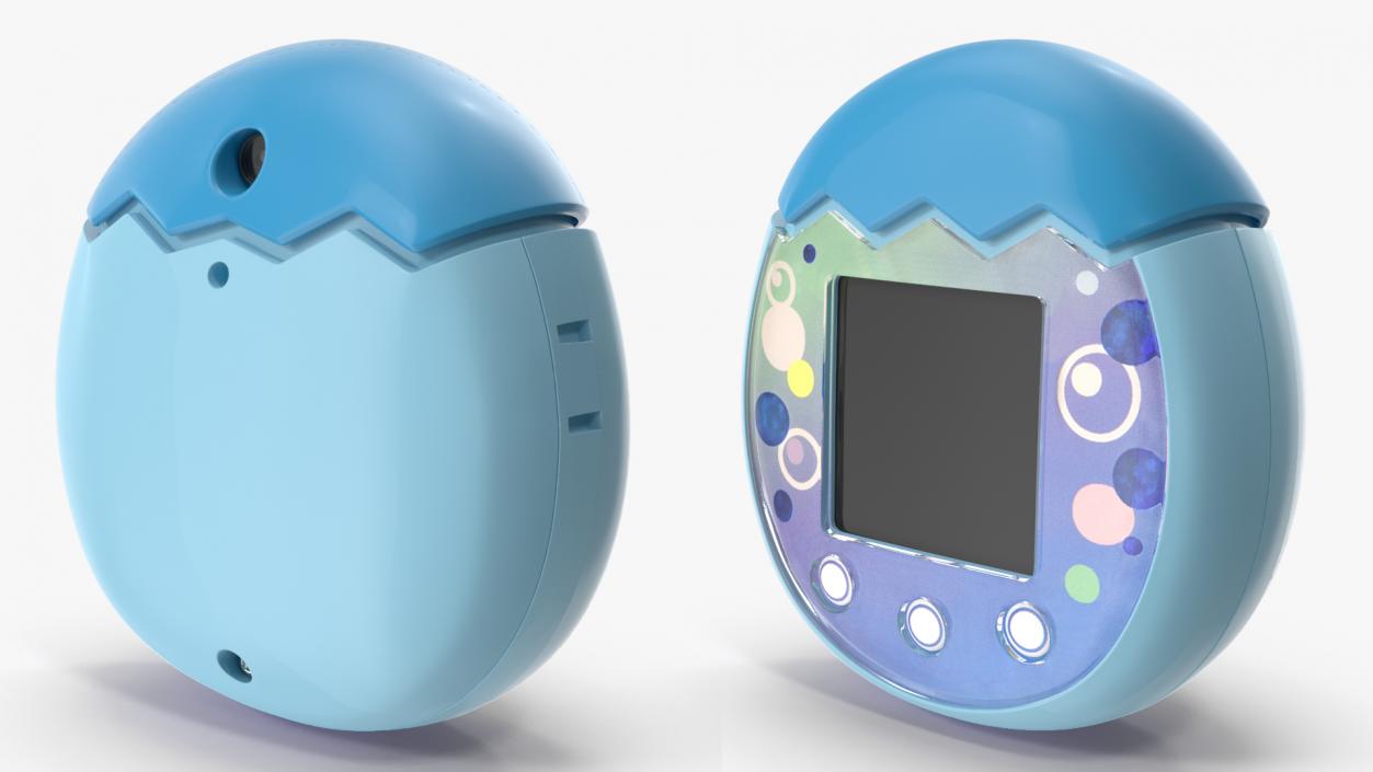 3D model Blue Tamagotchi