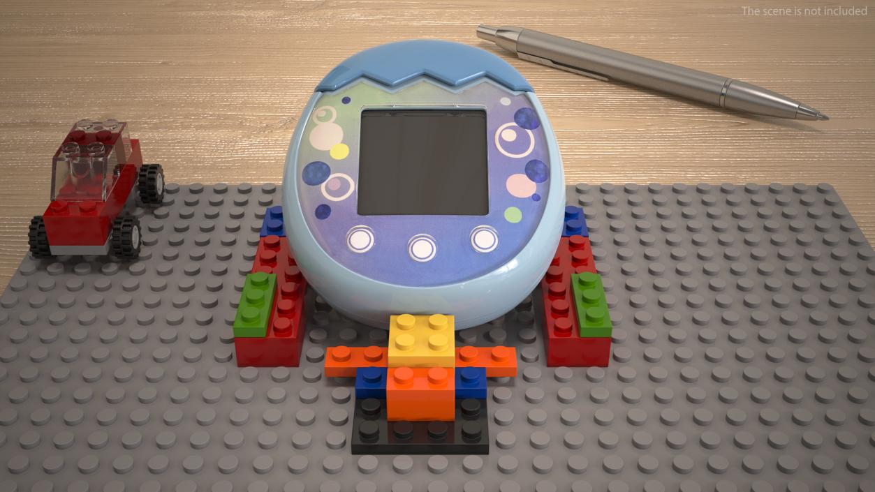 3D model Blue Tamagotchi