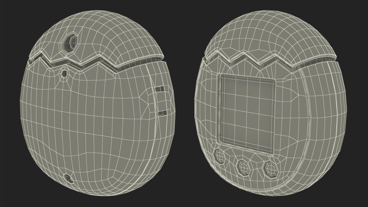 3D model Blue Tamagotchi