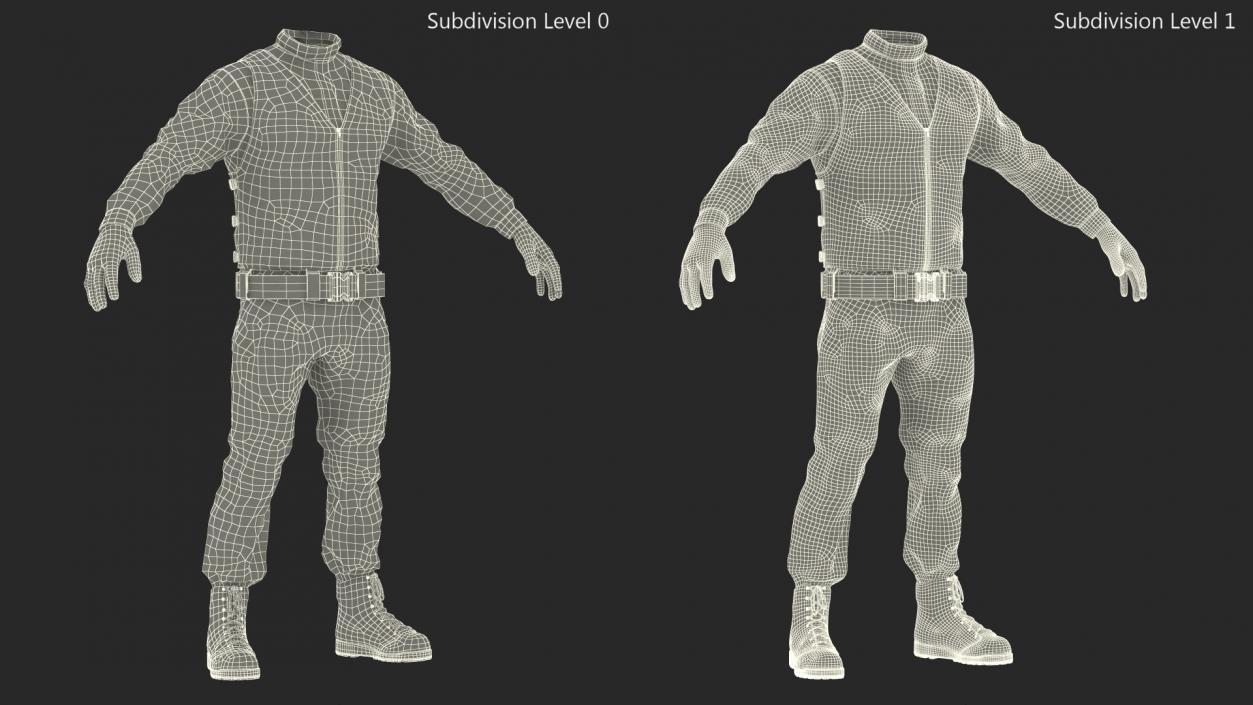 3D Tactical Police Uniform model