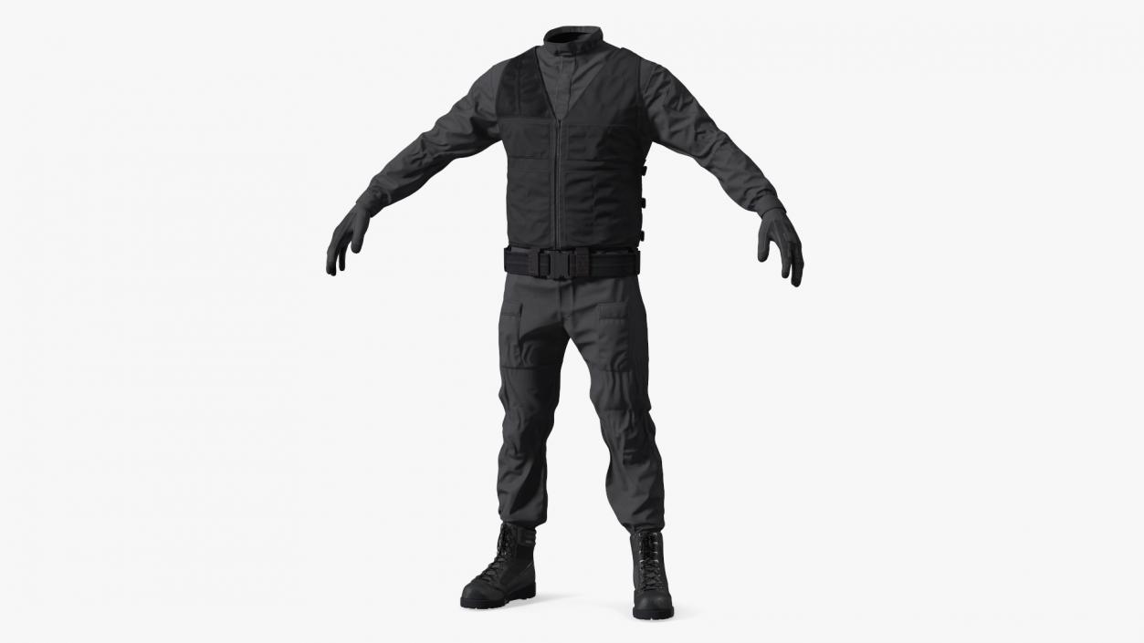 3D Tactical Police Uniform model