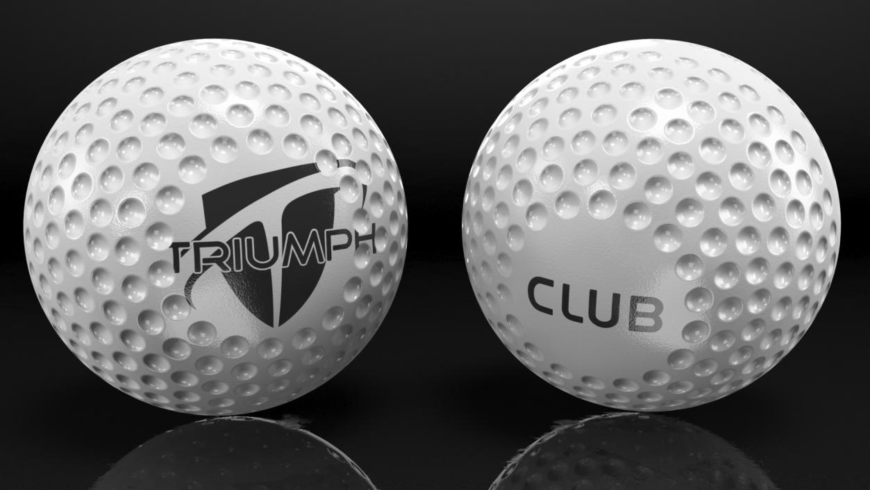 3D Triumph Club White Turf Field Hockey Ball