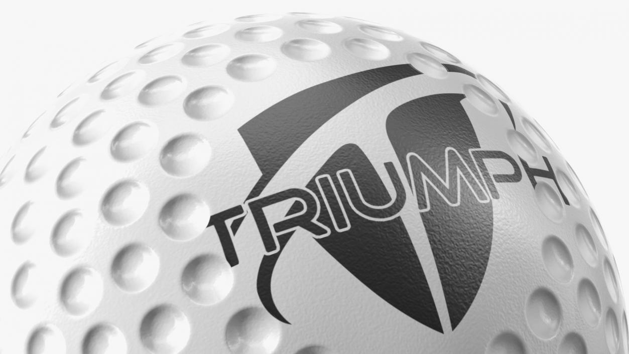 3D Triumph Club White Turf Field Hockey Ball