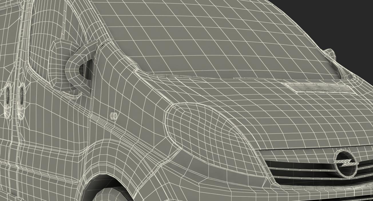 3D model Opel Vivaro Tv News Car Rigged