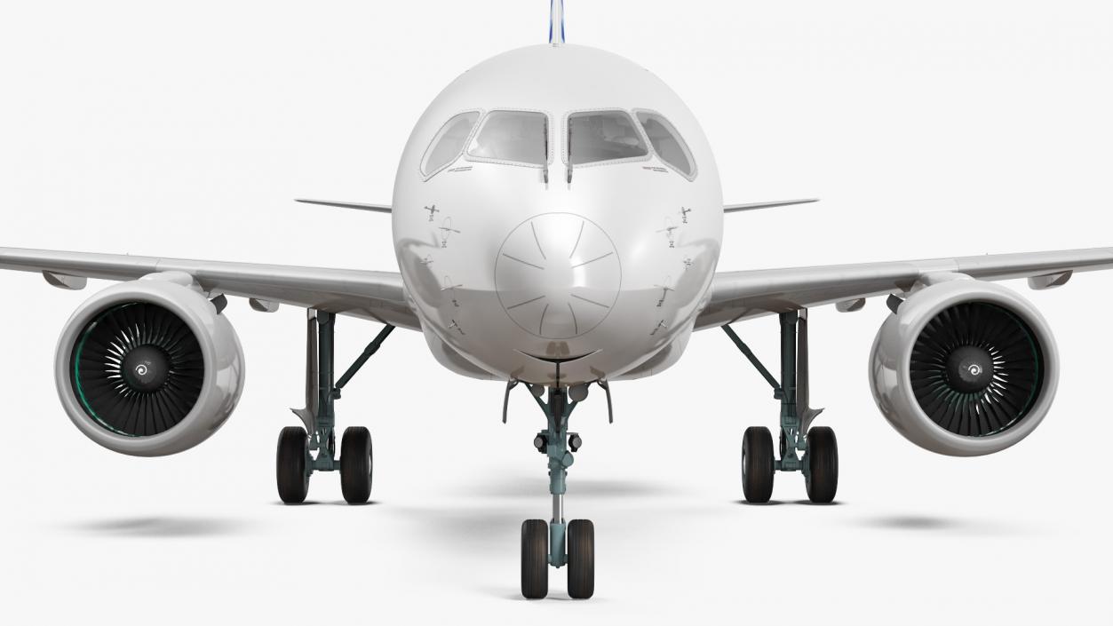 3D Airbus A220 100 Detailed Interior model