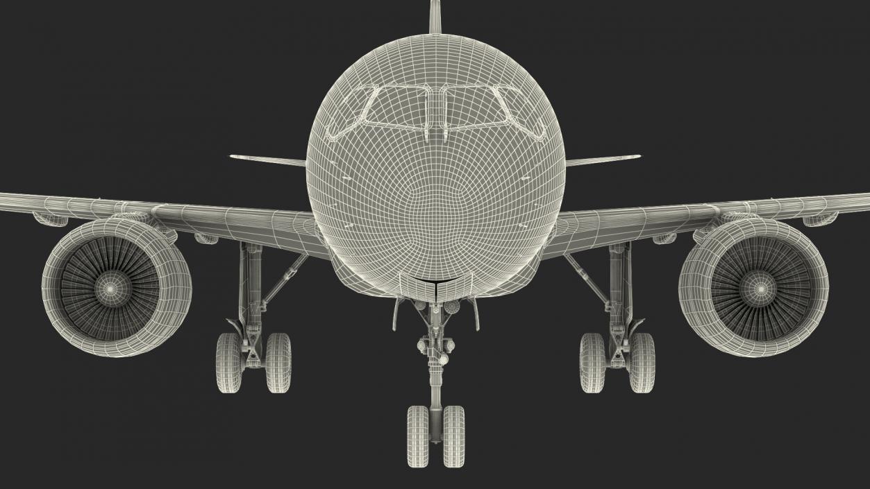 3D Airbus A220 100 Detailed Interior model