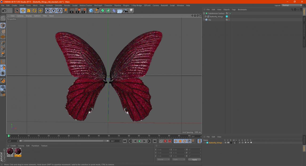 3D model Butterfly Wings