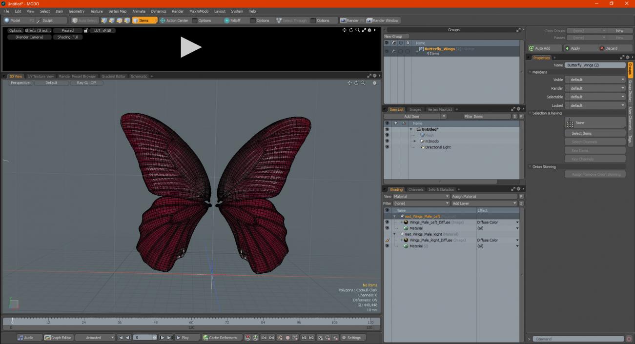 3D model Butterfly Wings