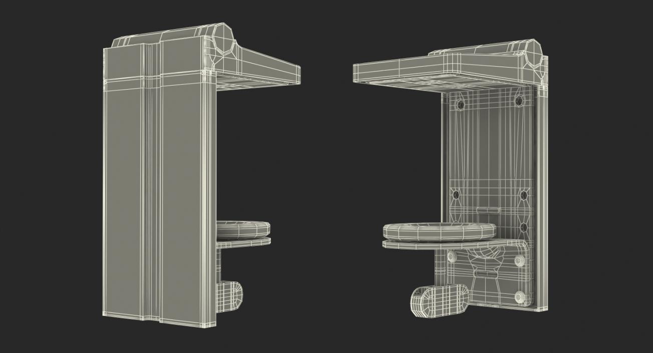 3D Black Hook Clamp