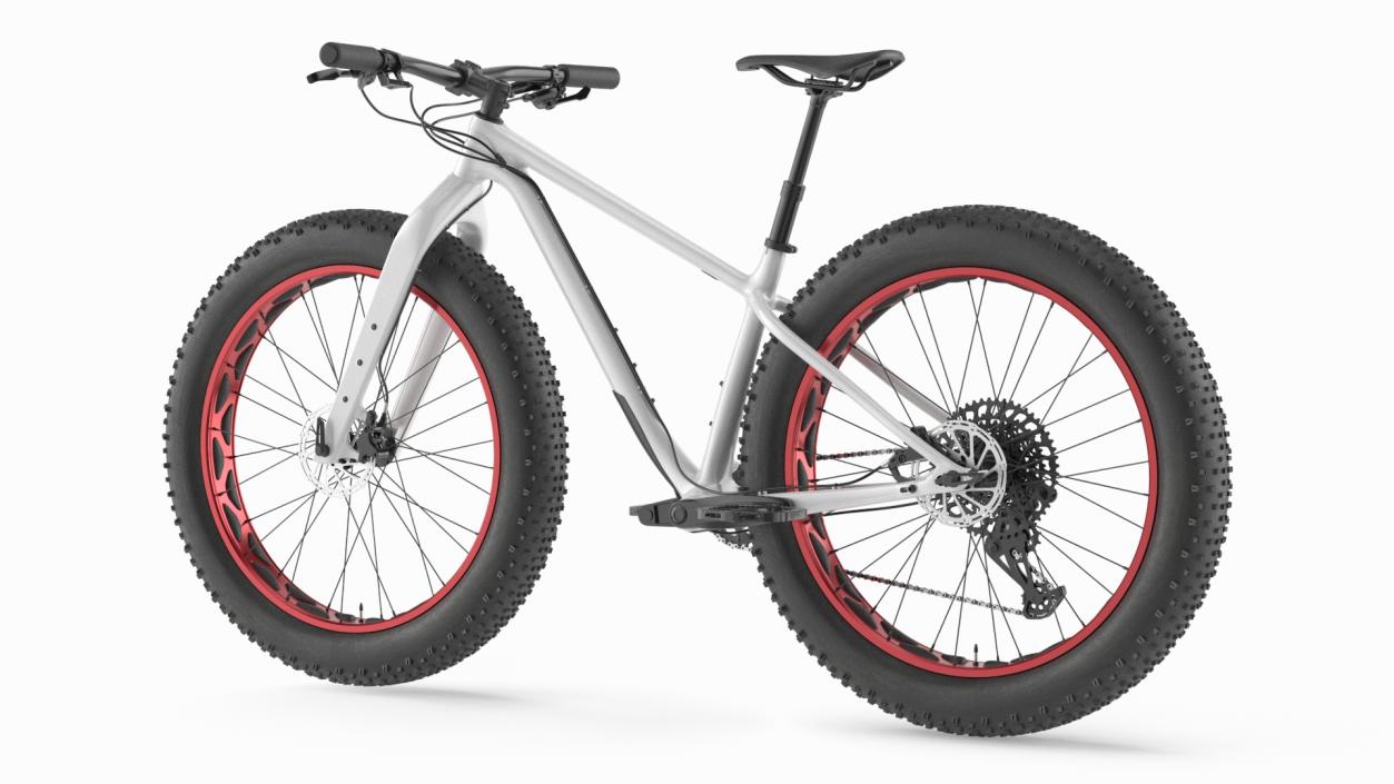 3D Fat Trek Bike White 2