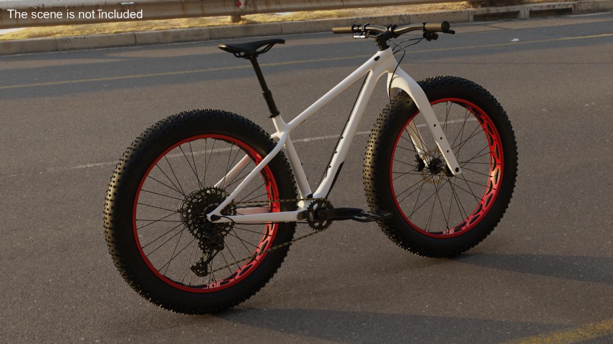 3D Fat Trek Bike White 2