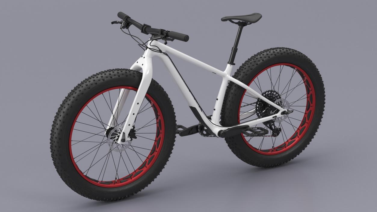 3D Fat Trek Bike White 2