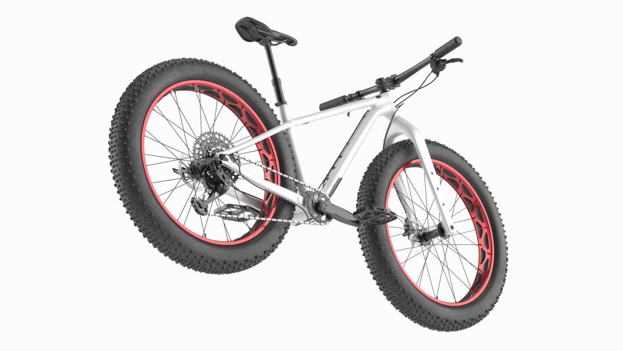 3D Fat Trek Bike White 2