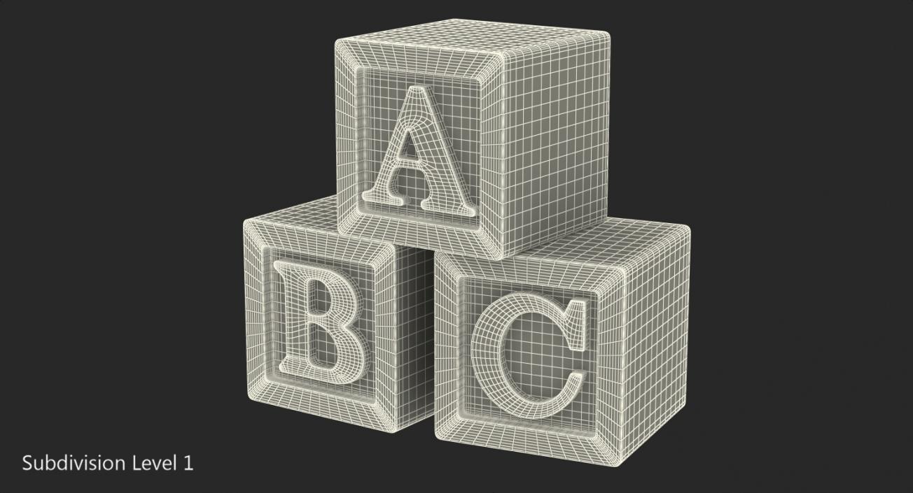 ABC Wooden Blocks 3D