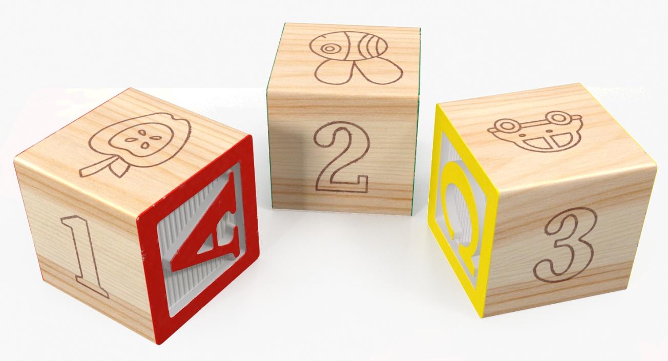 ABC Wooden Blocks 3D