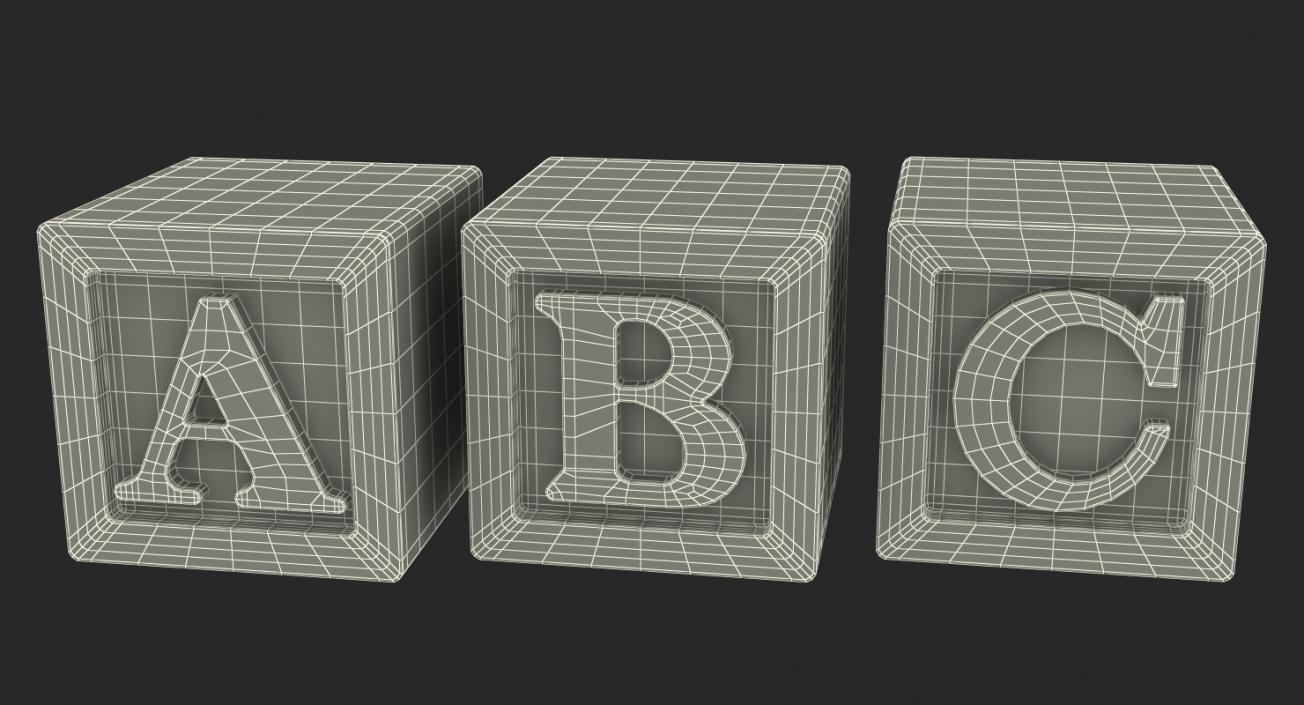 ABC Wooden Blocks 3D