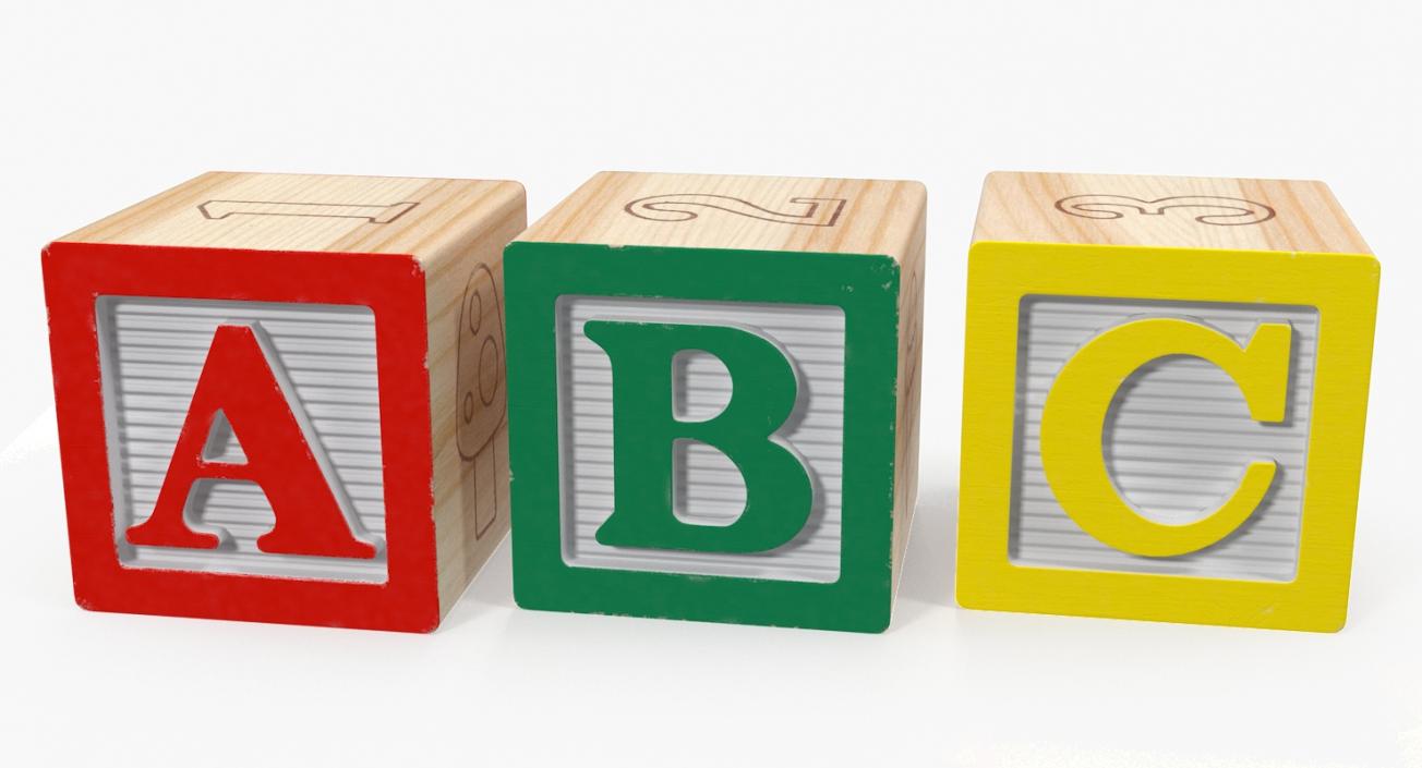 ABC Wooden Blocks 3D