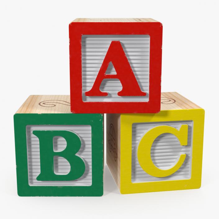 ABC Wooden Blocks 3D